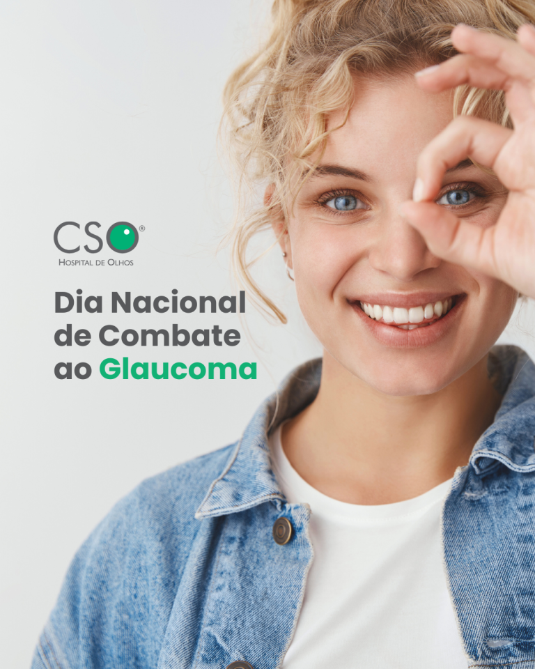 Dia Nacional de Combate ao Glaucoma. O glaucoma é conhecido por sua evolução silenciosa. Cuidar da visão é cuidar da sua liberdade.