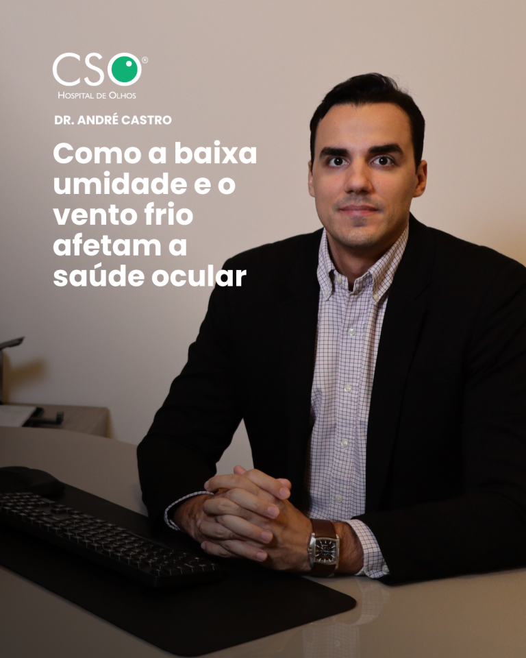 Como a baixa umidade e o vento frio afetam a saúde ocular. A combinação de baixa umidade, vento frio e mudanças bruscas de temperatura tem impacto direto na saúde ocular.