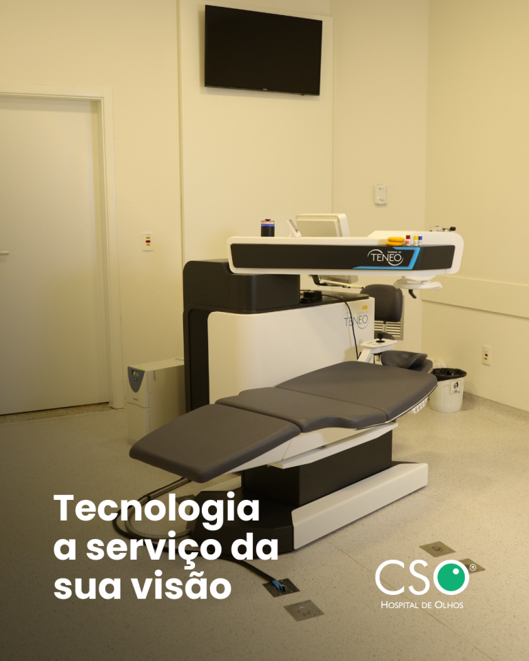 Tecnologia a serviço da sua visão . A oftalmologia moderna evoluiu muito nos últimos anos, e no CSO Hospital de Olhos investimos continuamente em equipamentos de última geração para oferecer diagnósticos mais precisos e tratamentos mais eficazes.