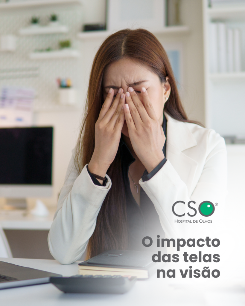 O impacto das telas na visão O uso constante de computadores, celulares e tablets já faz parte da rotina de todos nós.