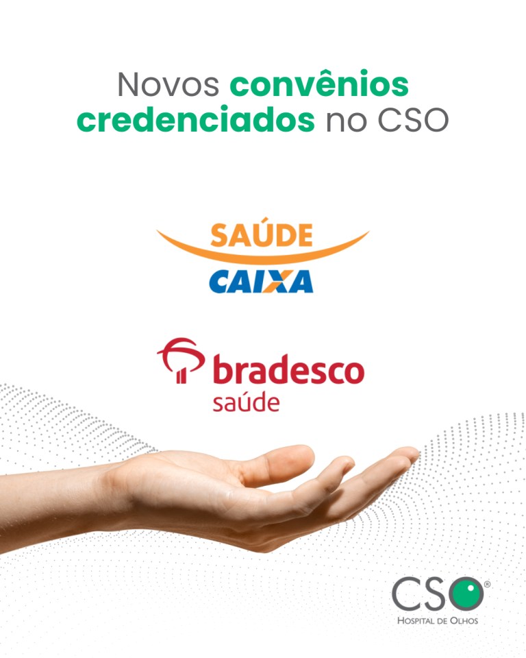 Novos convênios CSO. Cuidar da visão é essencial em todas as fases da vida, e agora ficou ainda mais fácil ter acesso ao atendimento de excelência do CSO Hospital de Olhos.