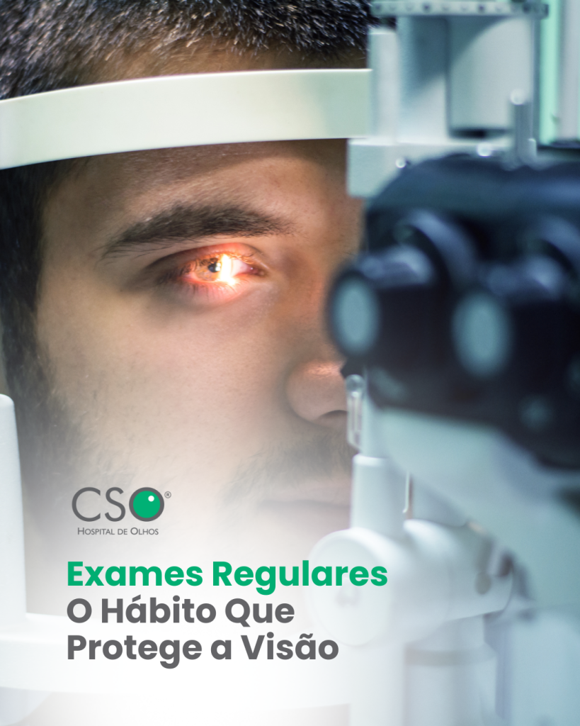 Exames Regulares: O Hábito Que Protege a Visão. Manter uma rotina de consultas oftalmológicas é essencial para preservar a saúde dos olhos ao longo da vida.