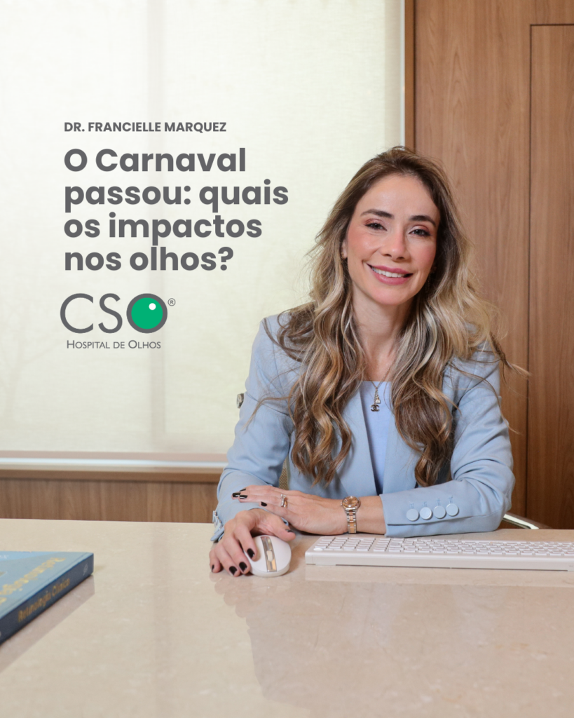 Carnaval passou: quais os impactos nos olhos? Após o Carnaval, é comum surgirem queixas como vermelhidão, ardência, coceira e sensibilidade à luz.
