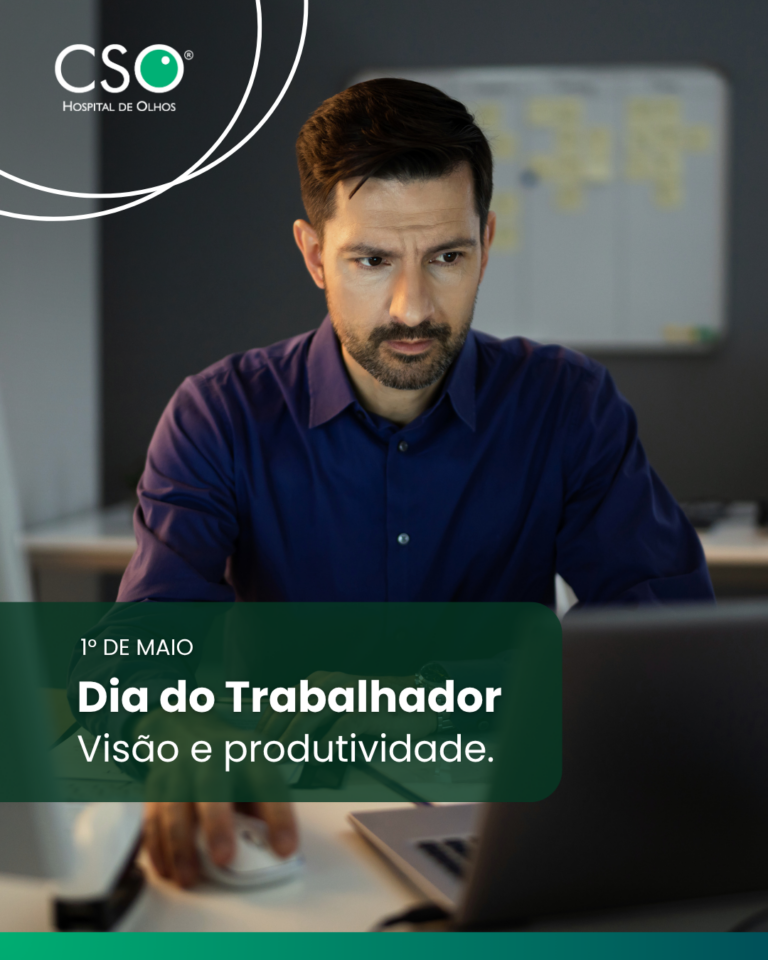 Dia do Trabalhador: Visão e produtividade. No Dia do Trabalhador, vale lembrar: sua visão impacta diretamente sua produtividade.