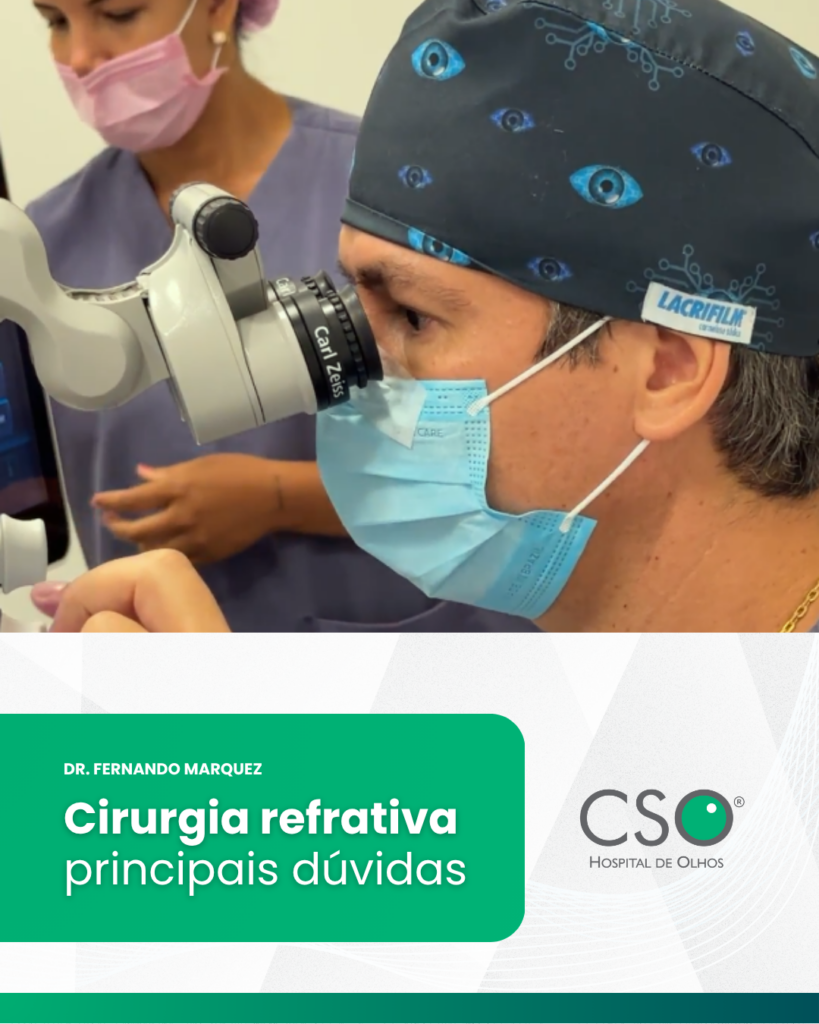 Cirurgia refrativa: principais dúvidas . No CSO Hospital de Olhos, realizamos avaliações completas para ajudar você a entender se a cirurgia refrativa é indicada para o seu caso.