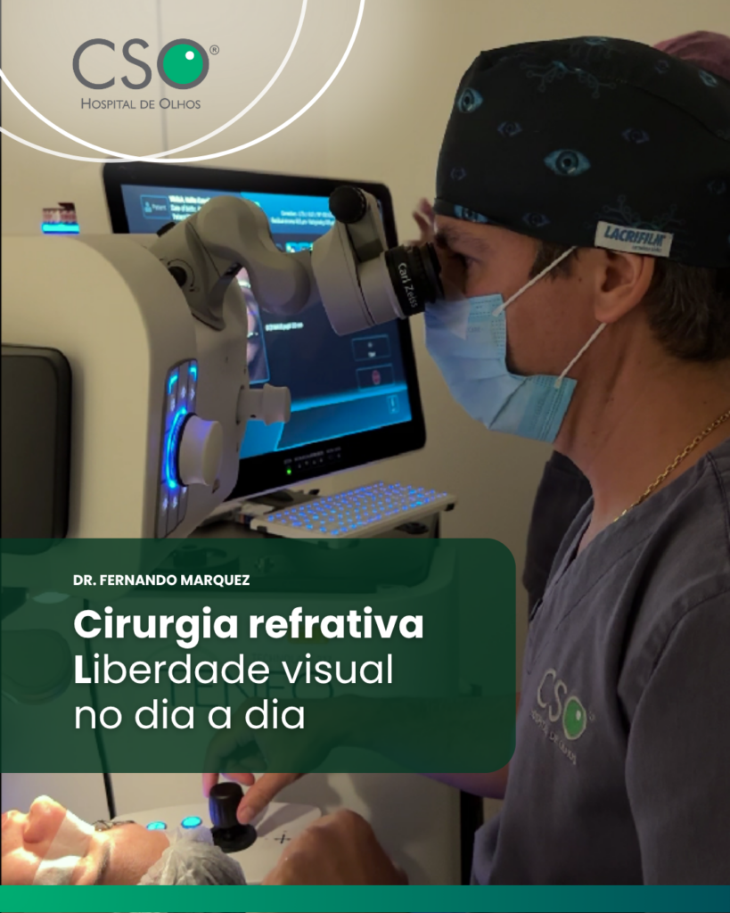 Cirurgia refrativa: liberdade visual no dia a dia A cirurgia refrativa a laser é uma solução moderna e segura para quem deseja reduzir ou até eliminar o uso de óculos e lentes de contato.