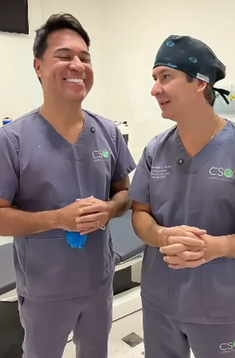 Cirurgia Combinada Recebemos novamente a presença especial de @marcelohonorato2 no CSO Hospital de Olhos para acompanhar mais um importante momento da oftalmologia: uma cirurgia combinada de catarata e glaucoma avançado.