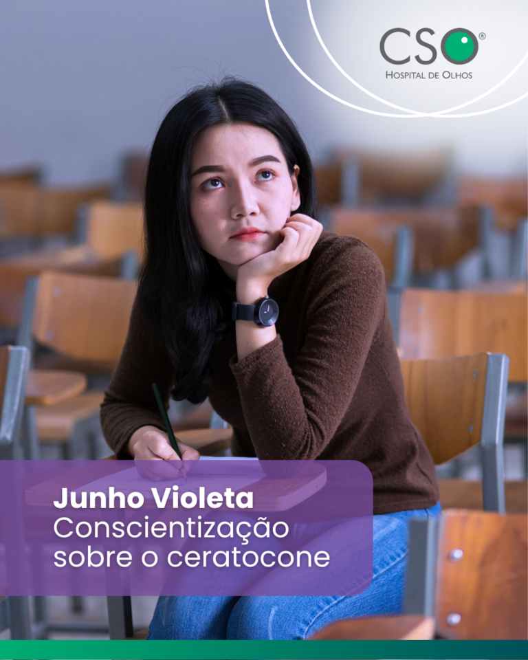 Junho Violeta: conscientização sobre o ceratocone . Junho Violeta é o mês dedicado à conscientização sobre o ceratocone, uma doença ocular que afeta a córnea e pode comprometer significativamente a qualidade da visão.
