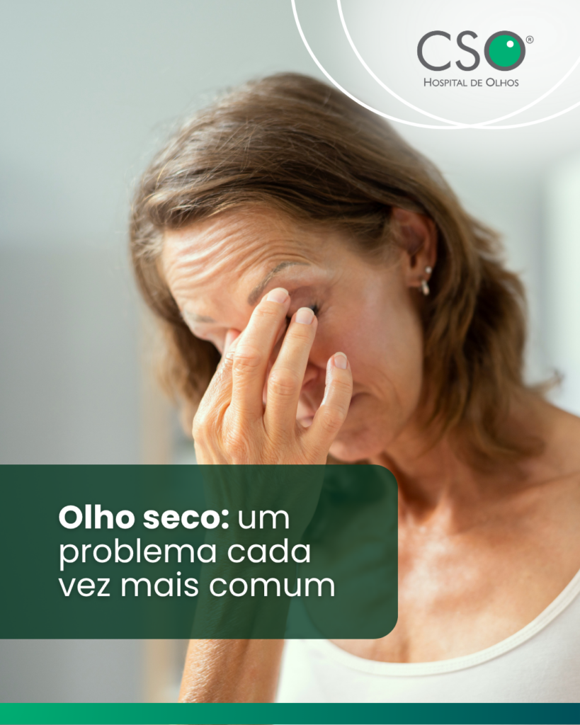Olho seco: um problema cada vez mais comum. O olho seco é uma condição que afeta milhões de pessoas e pode causar desconfortos importantes no dia a dia.