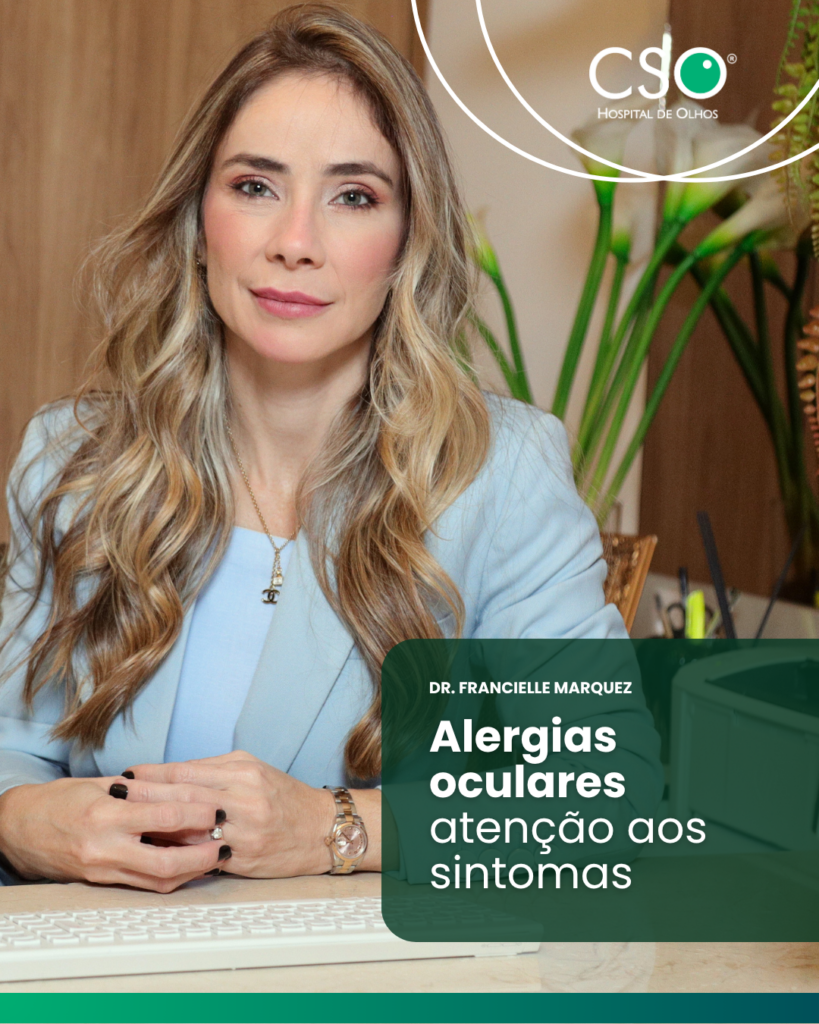 Alergias oculares: atenção aos sintomas. As alergias oculares são muito comuns e podem piorar em períodos de clima seco e maior presença de poeira no ambiente.