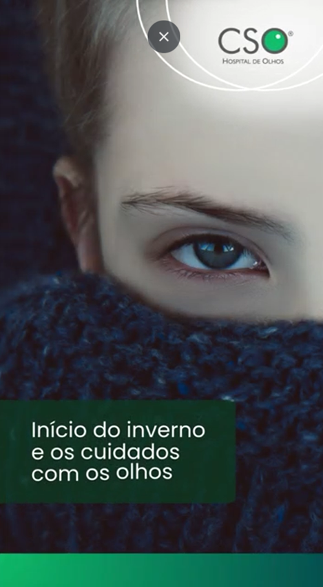 Início do inverno e os cuidados com os olhos . Com a chegada do inverno, o clima seco e a baixa umidade do ar podem aumentar os casos.