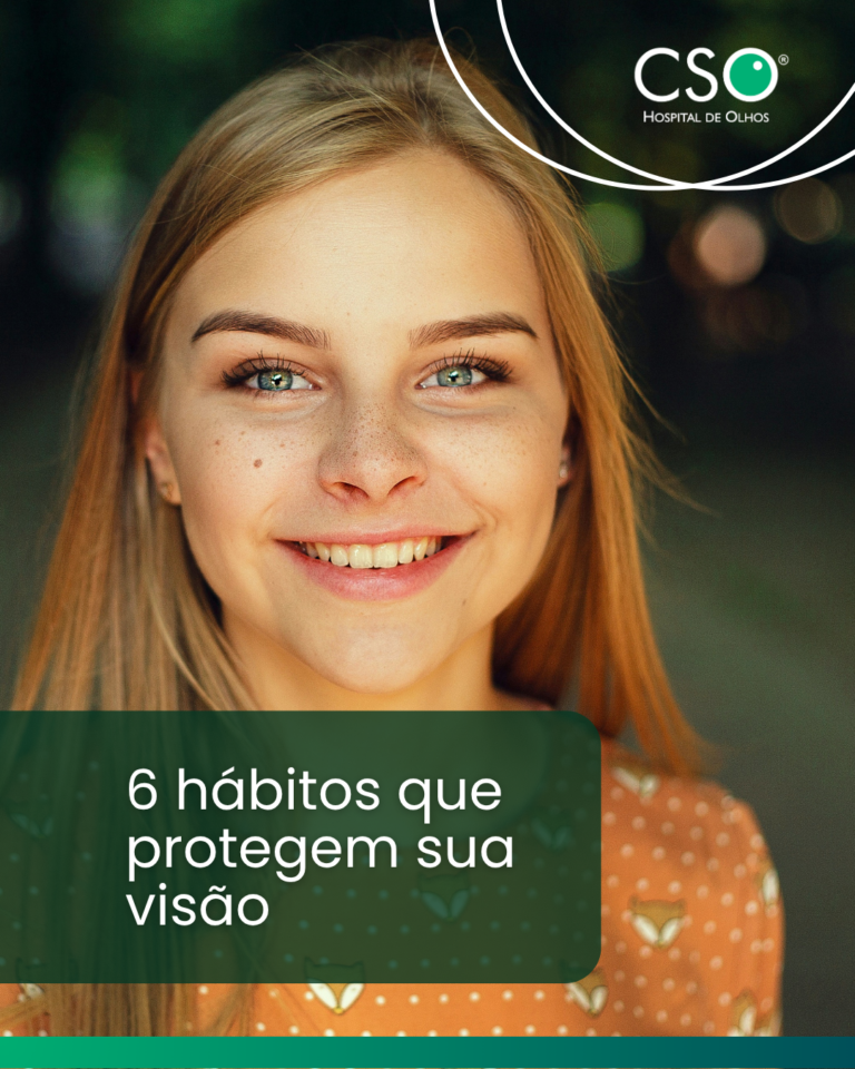 6 hábitos que protegem sua visão A saúde ocular também depende dos cuidados do dia a dia. Alguns hábitos simples ajudam a reduzir o risco de diversas doenças e proporcionam mais conforto visual.