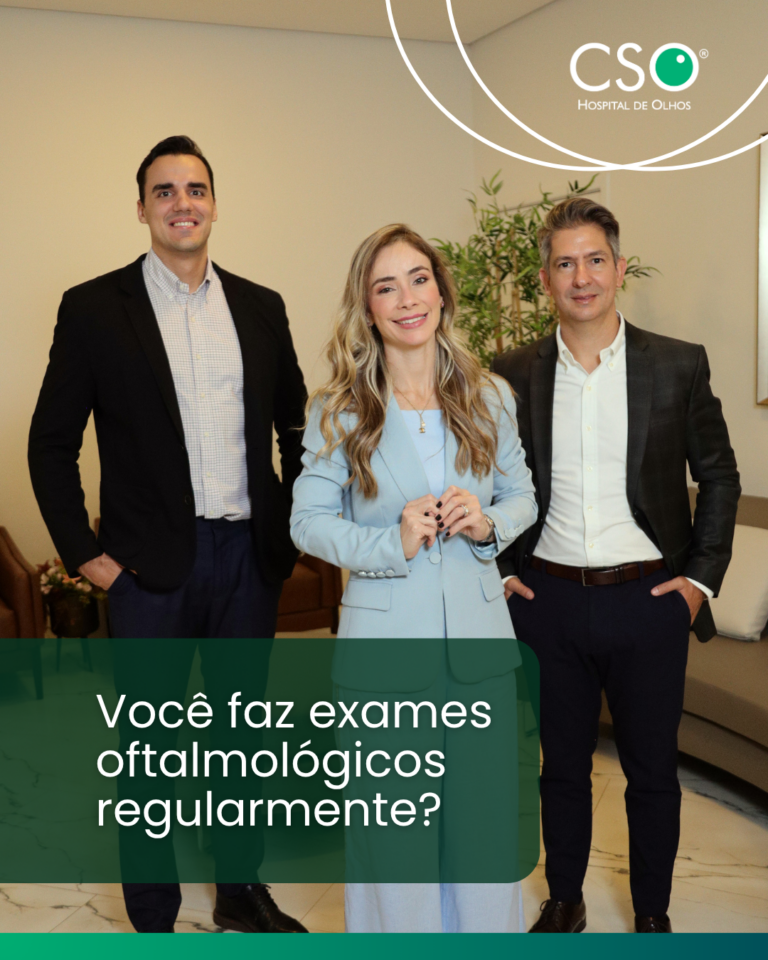 Você faz exames oftalmológicos regularmente? Muitas doenças oculares evoluem de forma silenciosa e podem não apresentar sintomas nas fases iniciais.