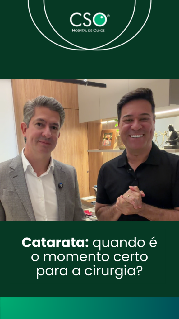 Catarata: quando é o momento certo para a cirurgia? Cada paciente deve ser avaliado de forma individual. A indicação do tratamento depende de uma consulta oftalmológica completa e das necessidades visuais de cada pessoa.