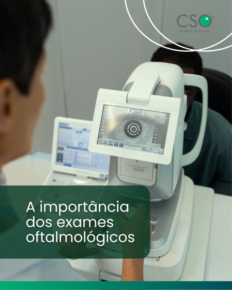 A importância dos exames oftalmológicos Cuidar da visão não significa apenas corrigir o grau dos óculos.