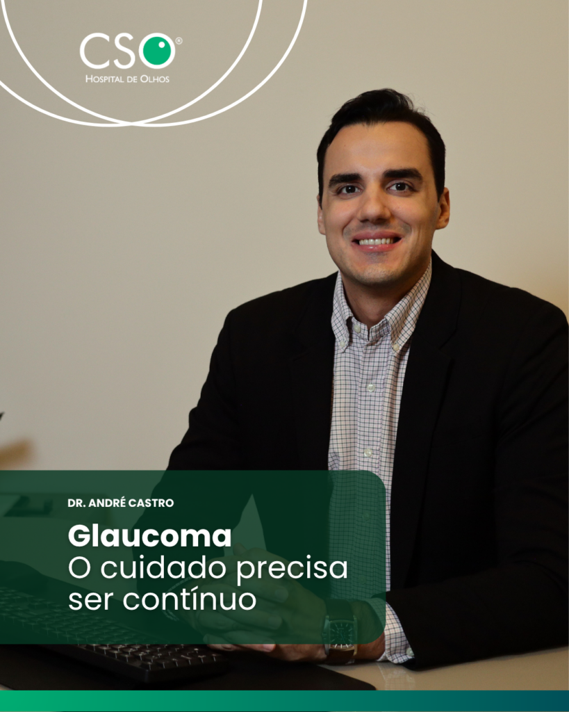 Glaucoma: o cuidado precisa ser contínuo. O glaucoma é uma doença ocular que pode causar danos progressivos ao nervo óptico.