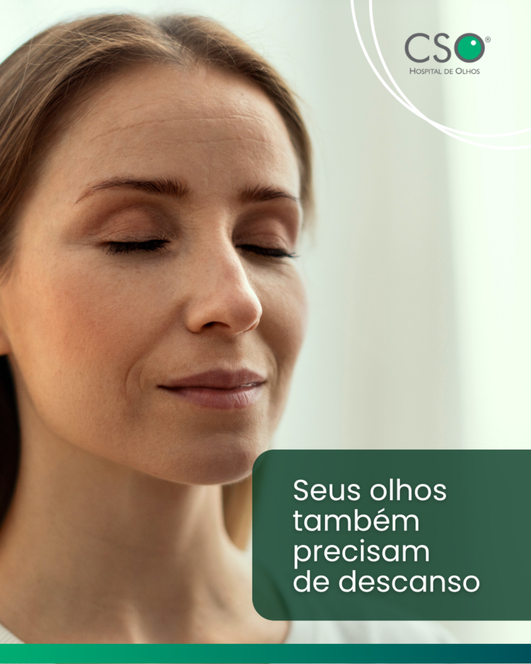 Seus olhos também precisam de descanso Passar muitas horas concentrado em uma atividade pode fazer com que você pisque menos, favorecendo o desconforto ocular. Reduzir o desconforto