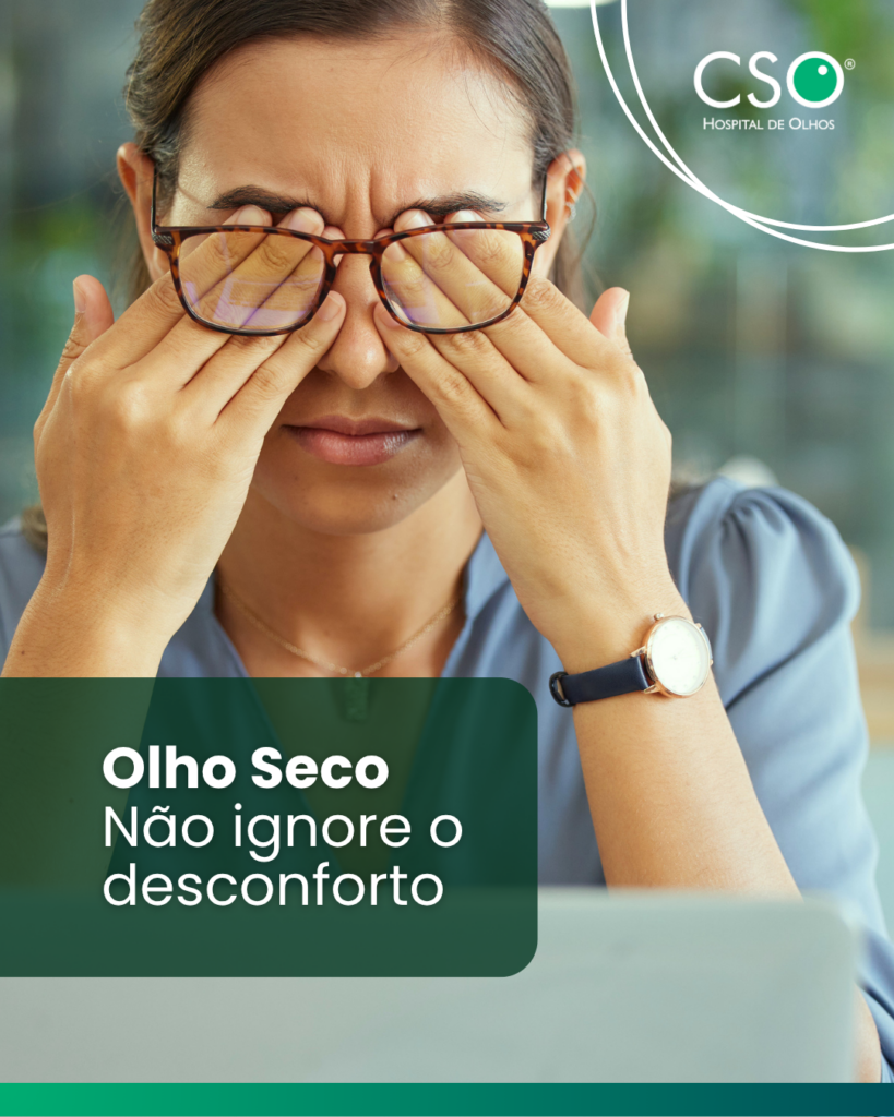Olho seco: não ignore o desconforto Ardência, sensação de areia nos olhos, vermelhidão, lacrimejamento e visão embaçada podem estar relacionados ao olho seco.